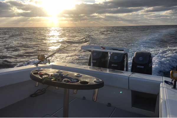 sunrise photo from boat