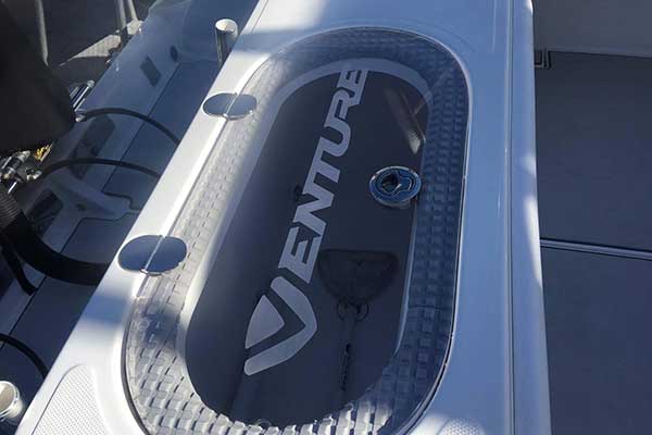 yacht in boat slip at blue marlin cove